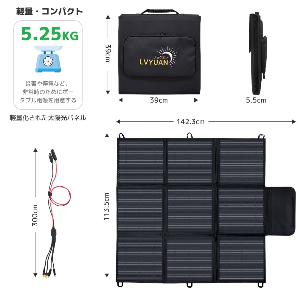 TwelSeavan 折り畳み式ソーラーパネル 80W 23.5%高転換率 RENOGY 80W ソーラーパネル 12Vシステム対応 折り畳み 超薄型